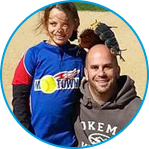 Chris Volinsky with female student