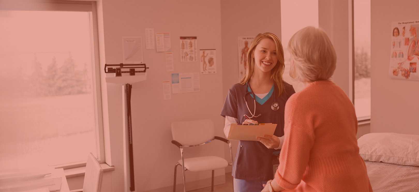 Nurse and patient