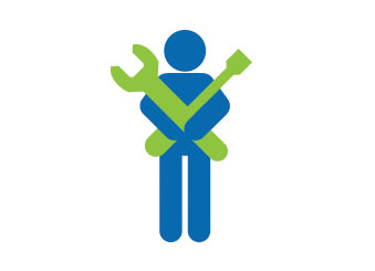 Person holding tools