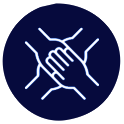 Hands welcome logo
