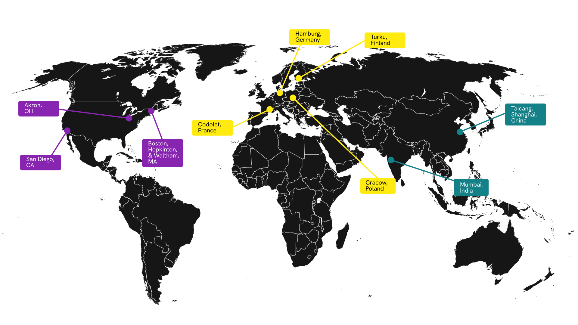 internship program map of the world