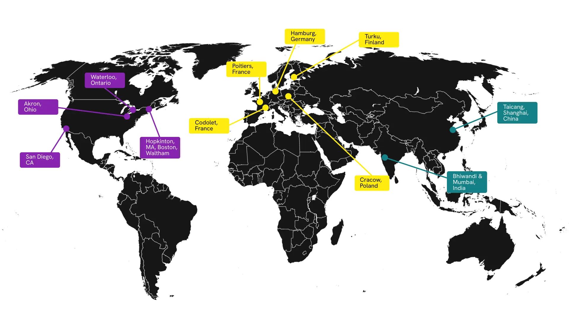internship program map of the world