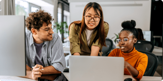 Image of 3 interns
