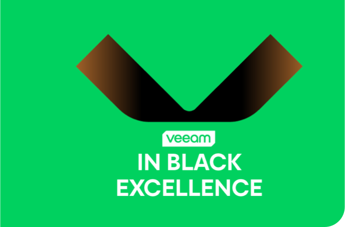 Veeam in Black Excellence logo