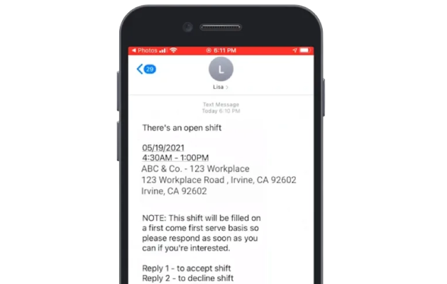 LISA Text Message