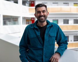 Man standing in a building