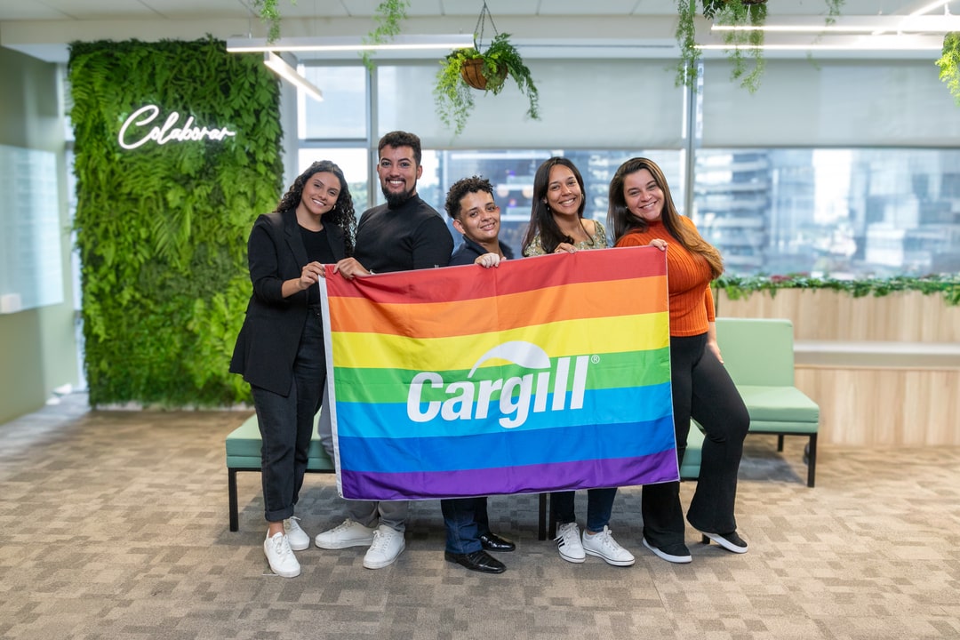 People with Cargill pride flag