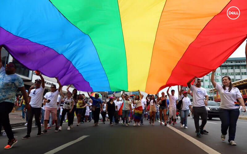 la Marcha anual del Orgullo LGBTI