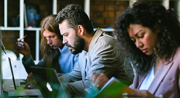 Group of people working