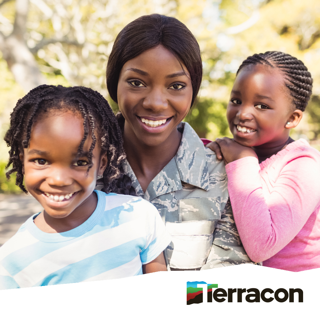 veteran and family