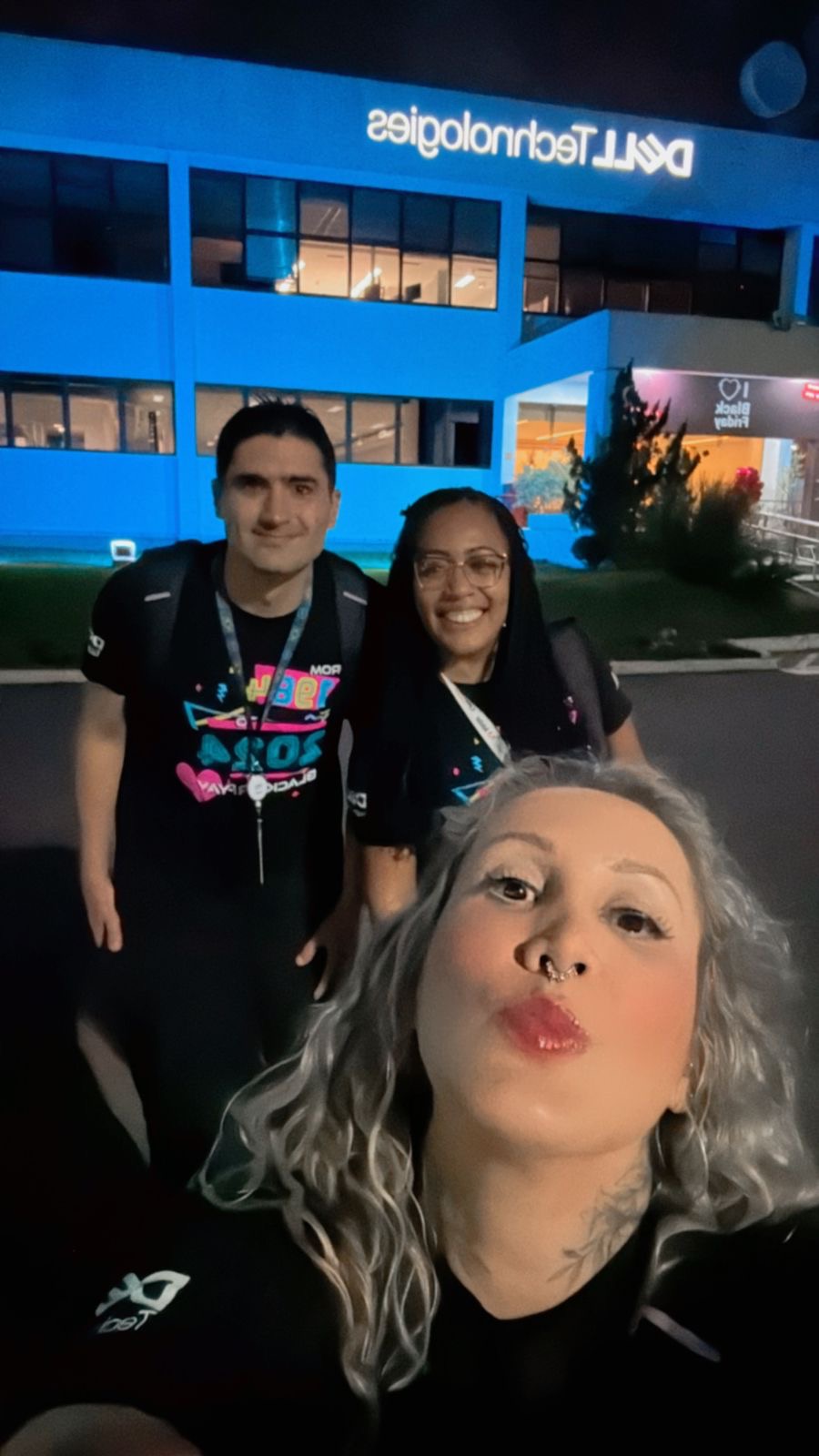 Lusiane and coworkers outside Dell Technologies