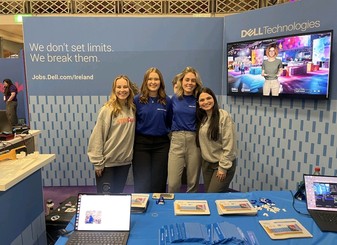 Niamh with her team at Dell event