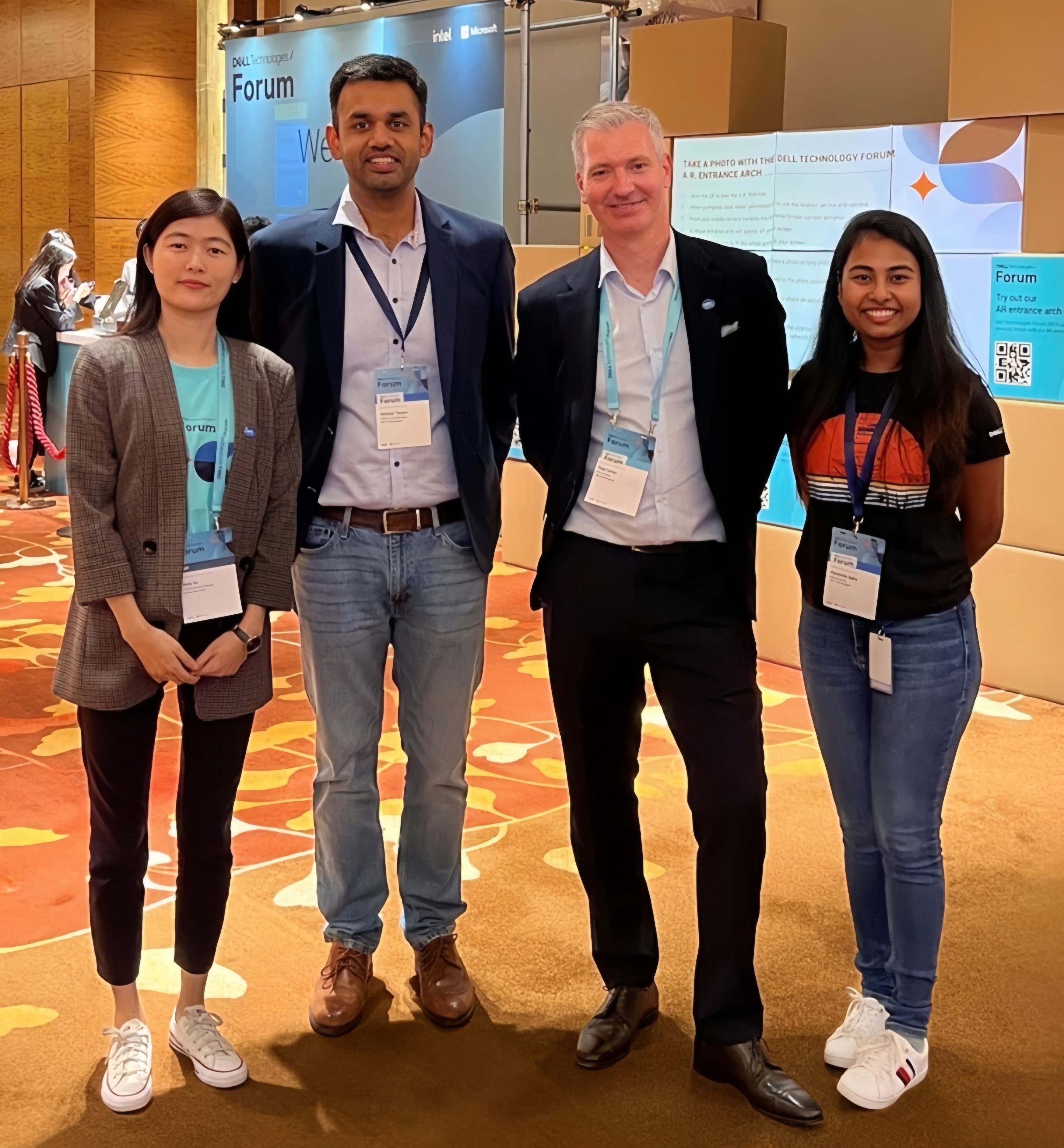 Paramita with team at Dell event