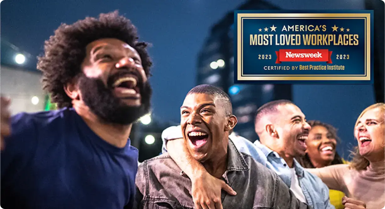 group of people laughing - America's Most Loved Workplaces - Newsweek - 2023