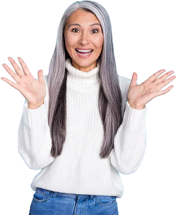 woman smiling