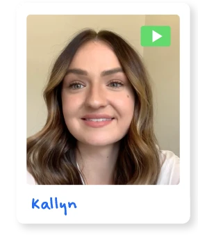 Polaroid image of TTEC intern named Kallyn