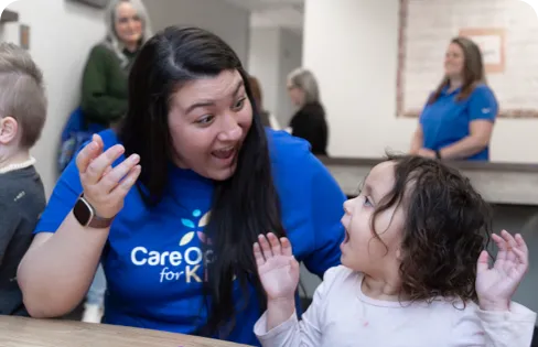 Kids playing with Cofk nurse