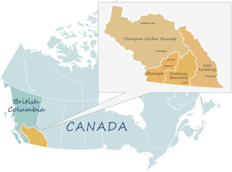 map of Canada