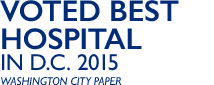 Voted Best Hospital in D.C. 2015 - Washington City Paper