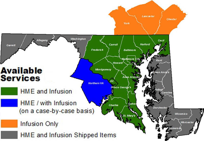 Homecare Group Service Area