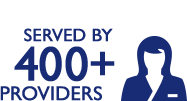26 Specialties served by 400+ providers