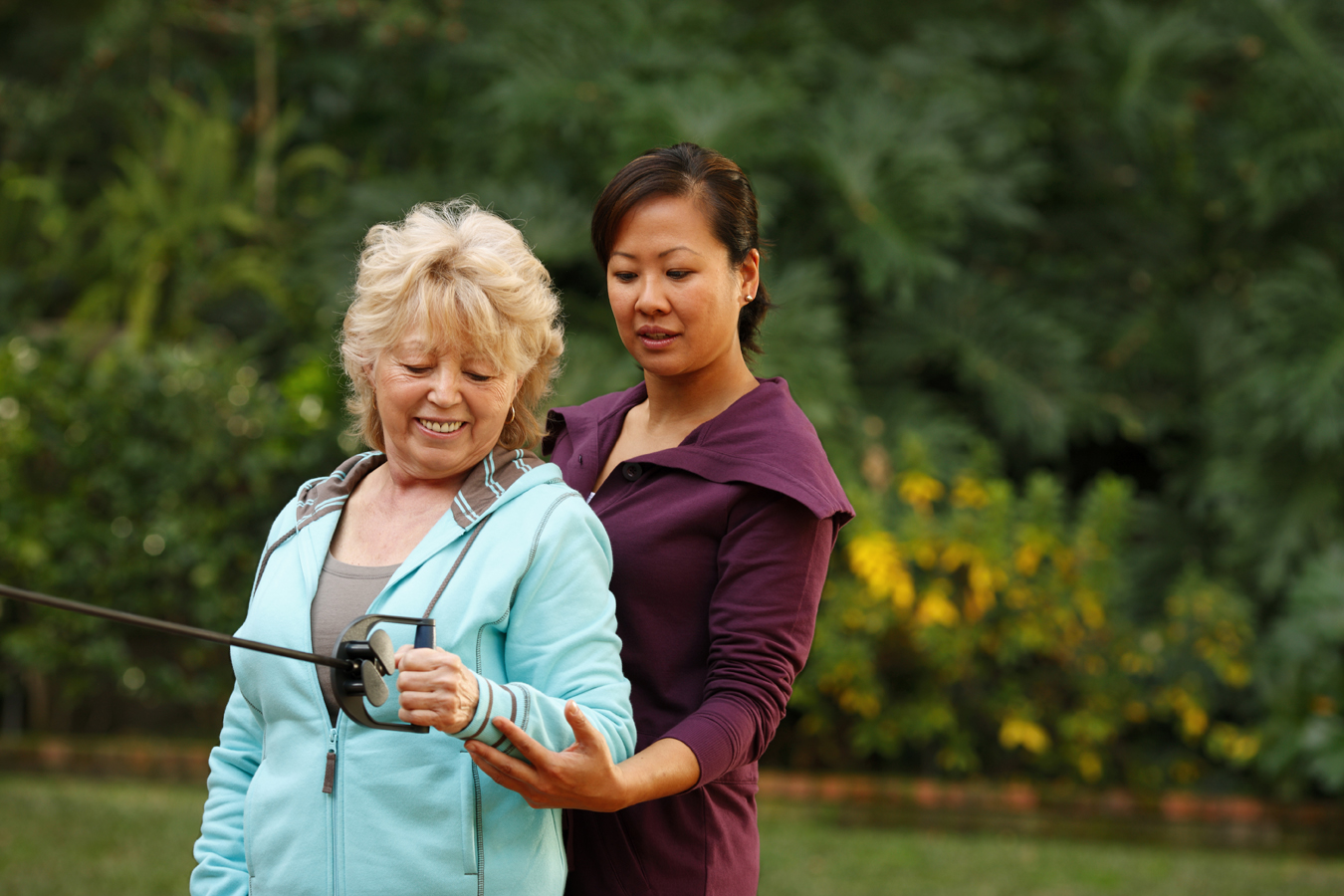 Occupational Therapist helping patient