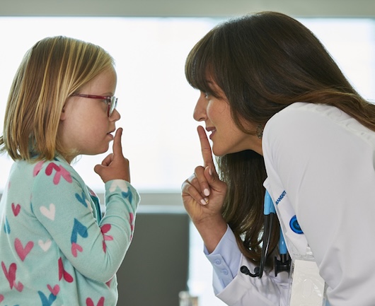 Speech Therapist with patient