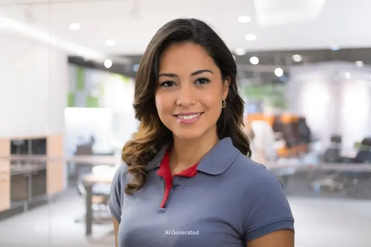 Young woman smiling