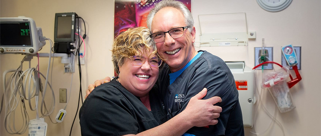 Two nurses smiling