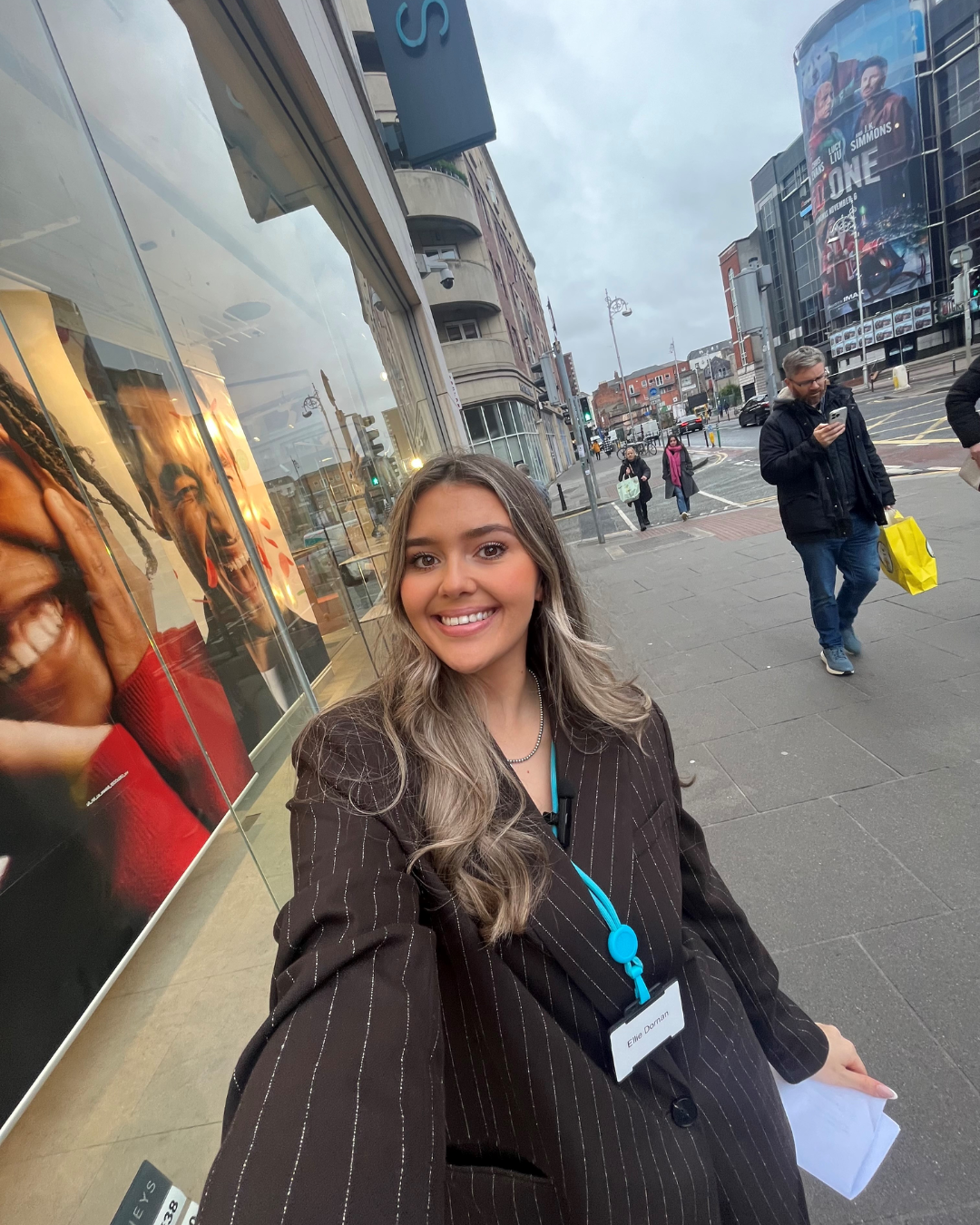 Colleague standing outside a Dublin store