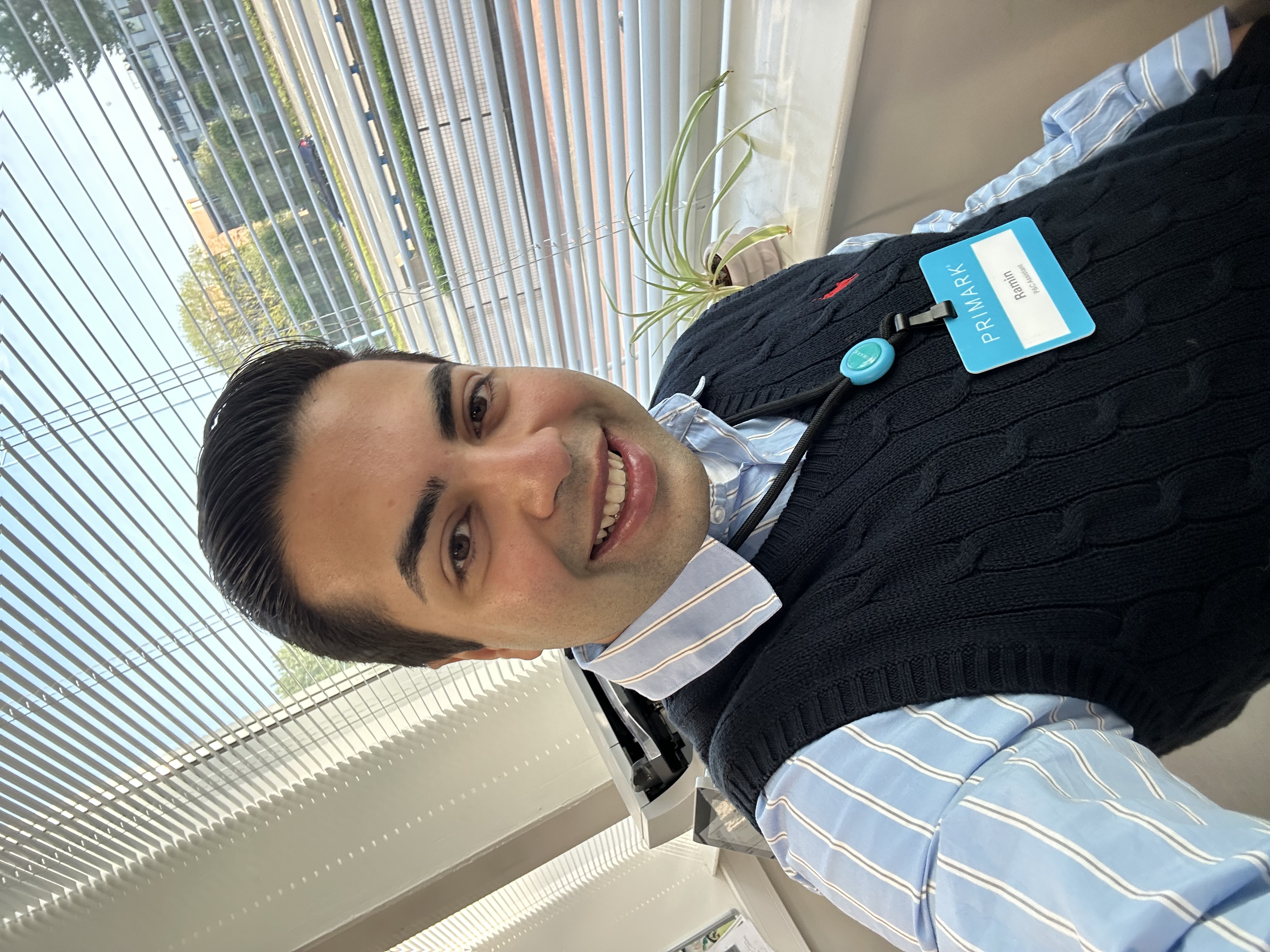 Colleague smiling
