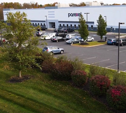 Parexel Location Quakertown Clinical Logistics Depot from the outside