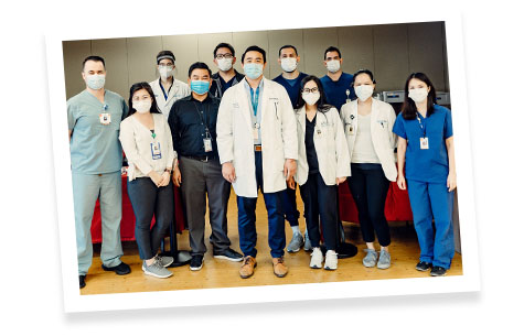 Danny team his team of clinicians