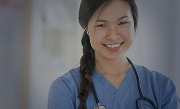 Profile picture of women smiling in nurse uniform