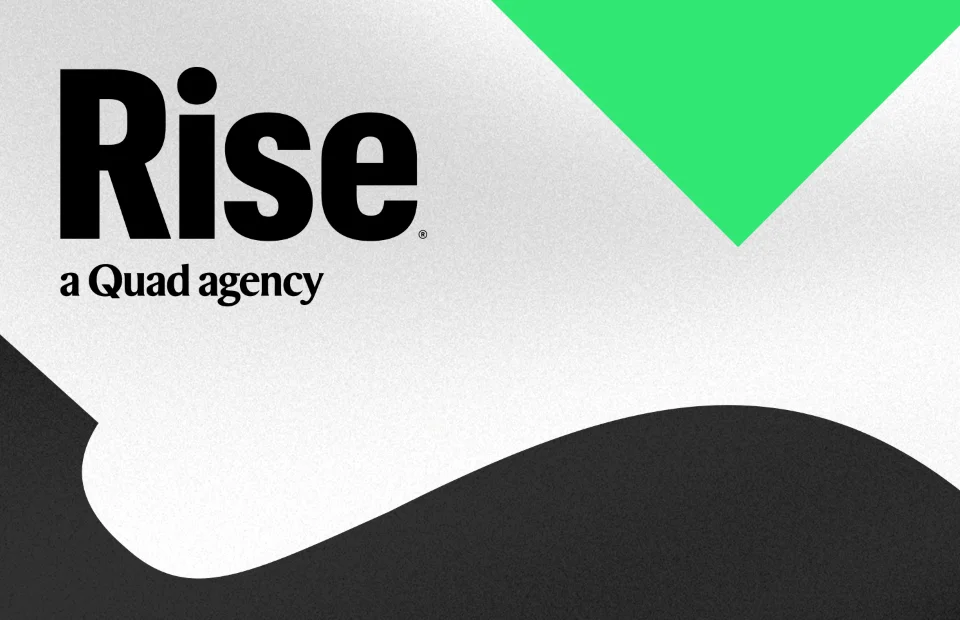 Rise, a Quad agency logo