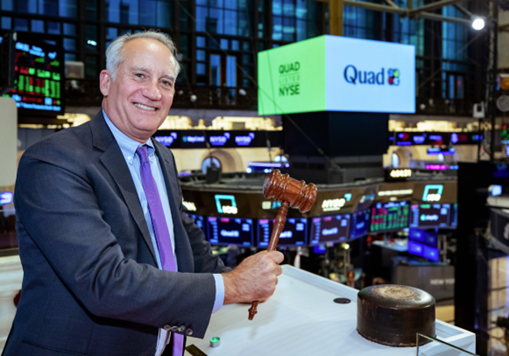 Ringing the NYSE closing bell