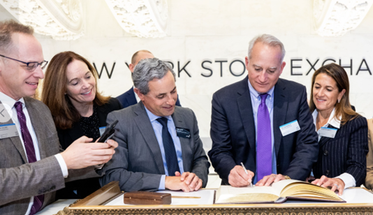 Quad team at the NYSE