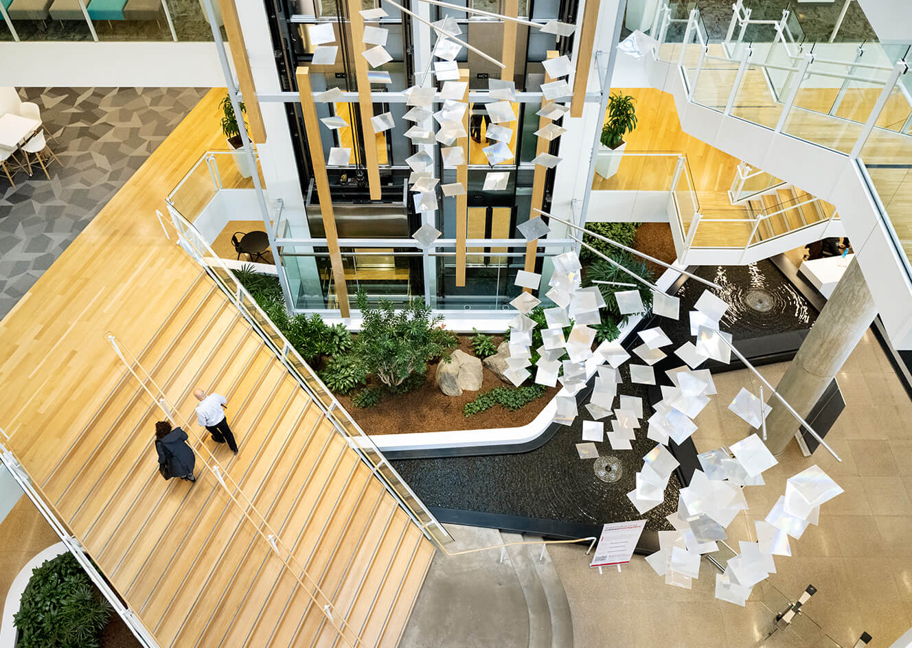 hall stairs with lift