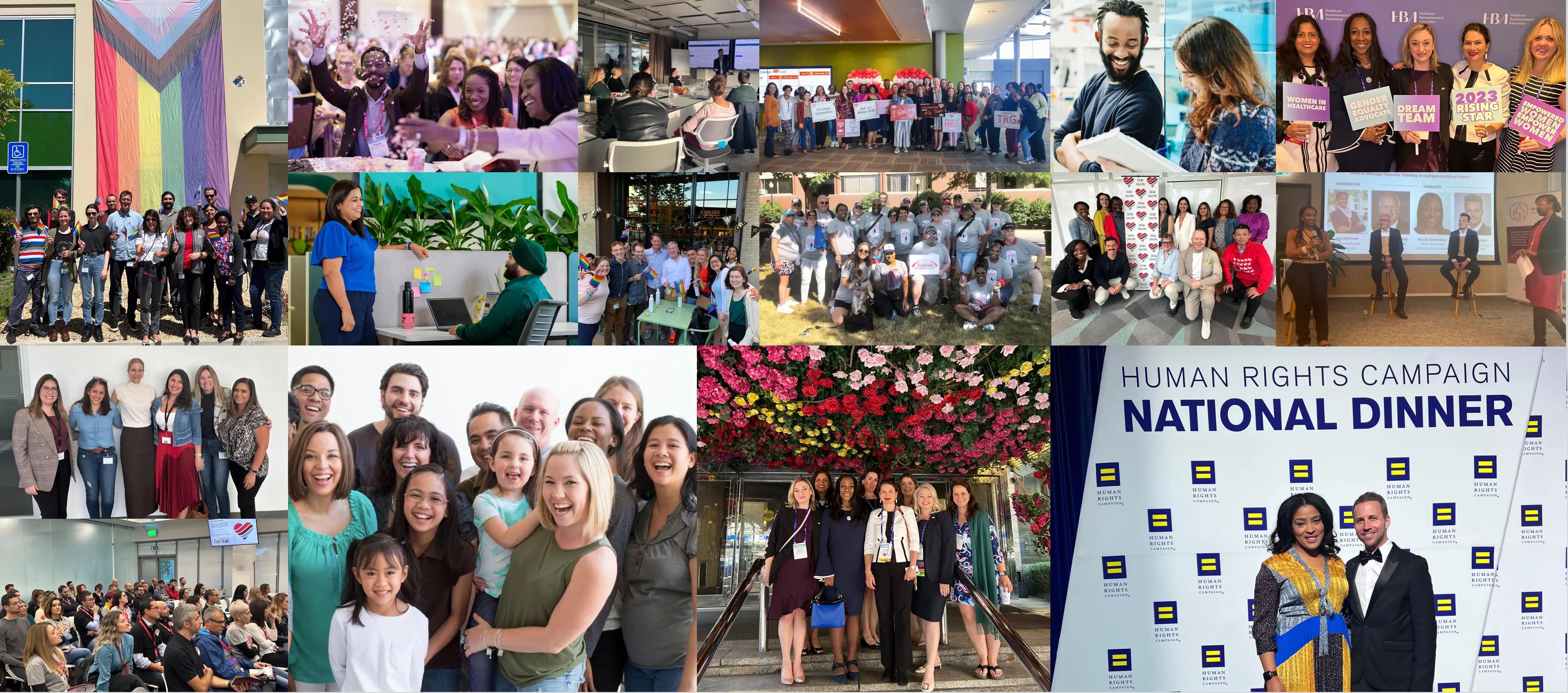 photo collage showing a diverse group of employees