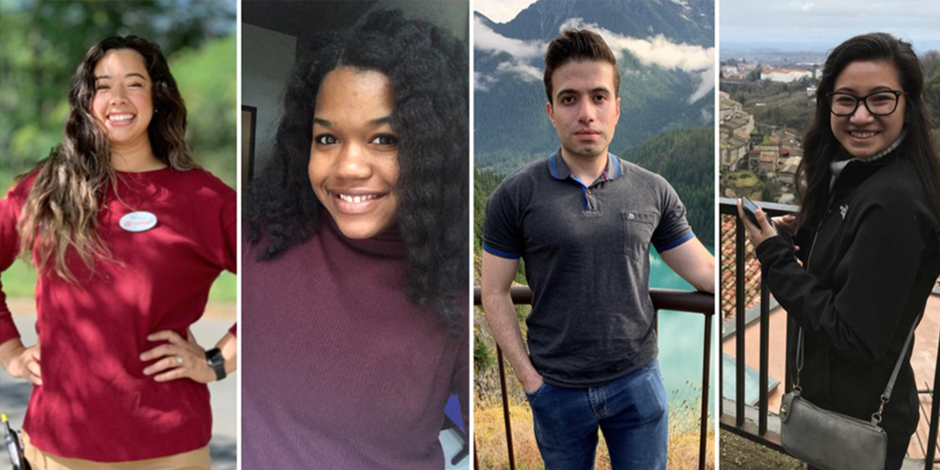 "Photos of four of Target's interns"