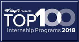 WayUp's Top 100 Internship Programs Award for 2018