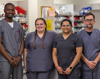 four employees of saint francis hospital