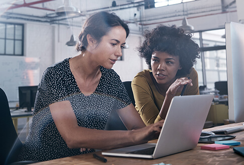 Women working together