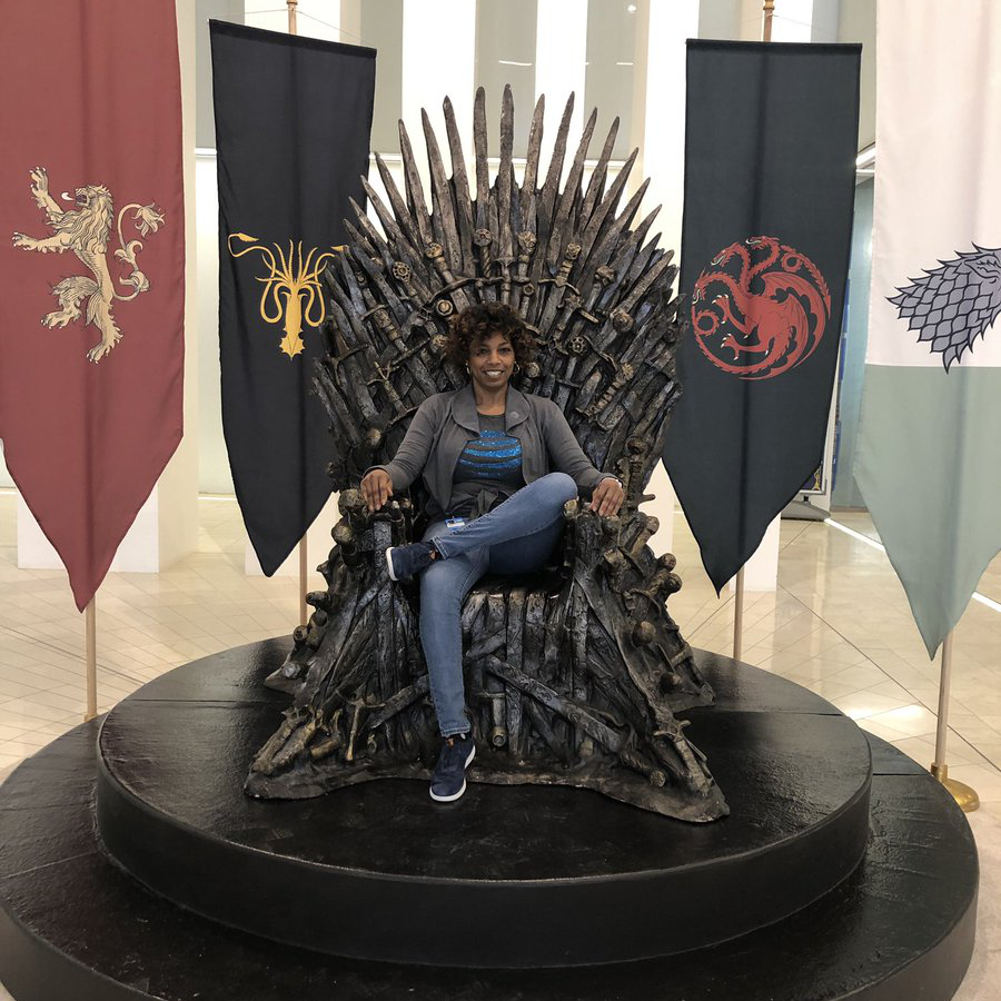 seated on the iron throne