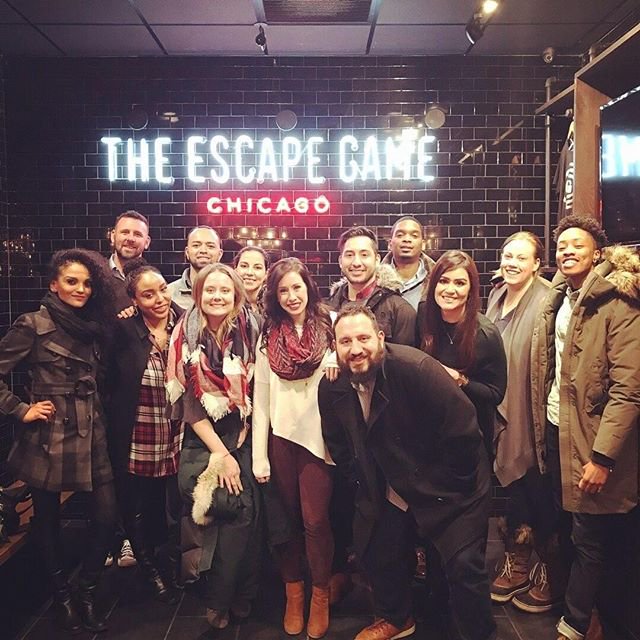 ATT Employees at escape room