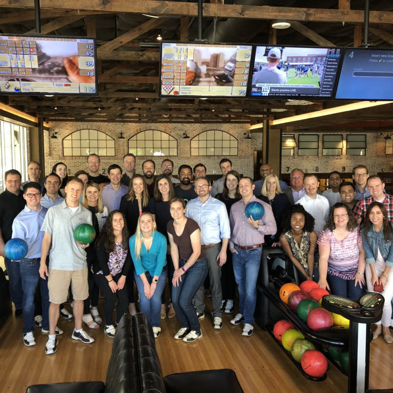 att group at bowling alley