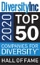 Diversity Inc 2020 Top 50 Companies for Diversity