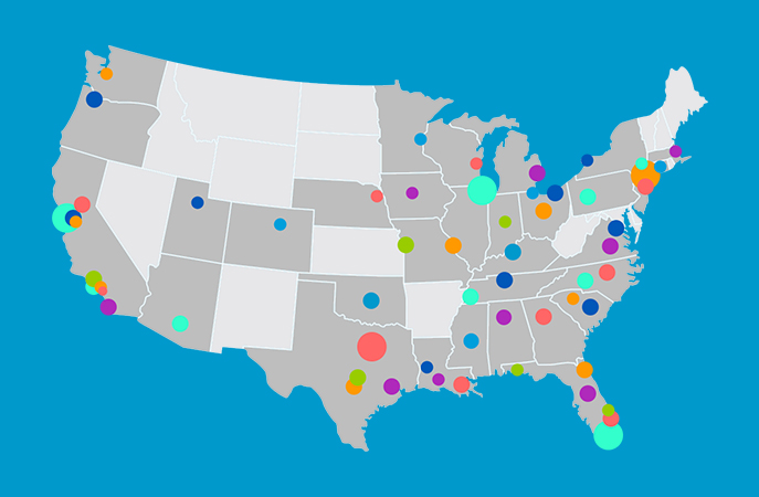 B2B Locations Map