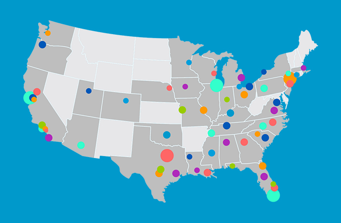 B2B Locations Map