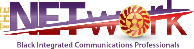 The Network Black Integrated Communications Professionals logo